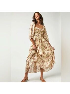 Free People Oasis Floral Midi Dress